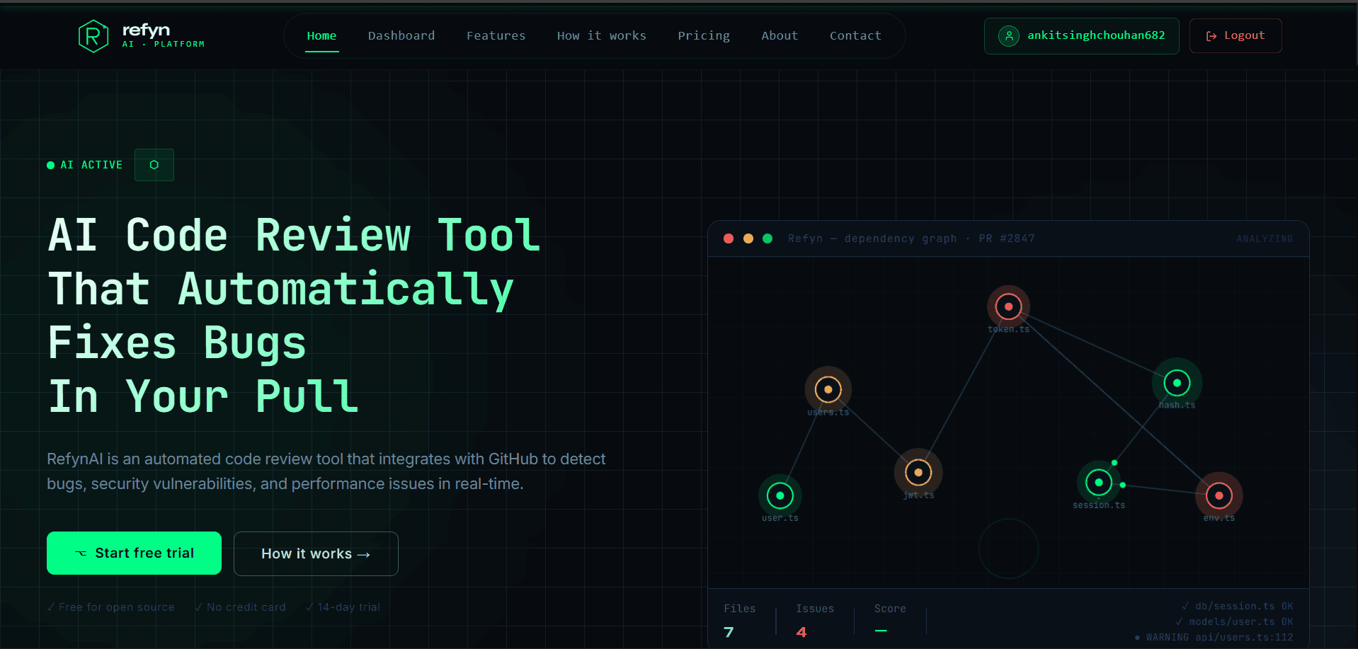 RefynAI - GitHub Code Analyzer
